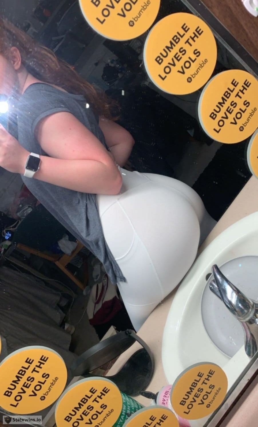 Sexy thic ginger slut from Michigan hugs tits - Photo 2