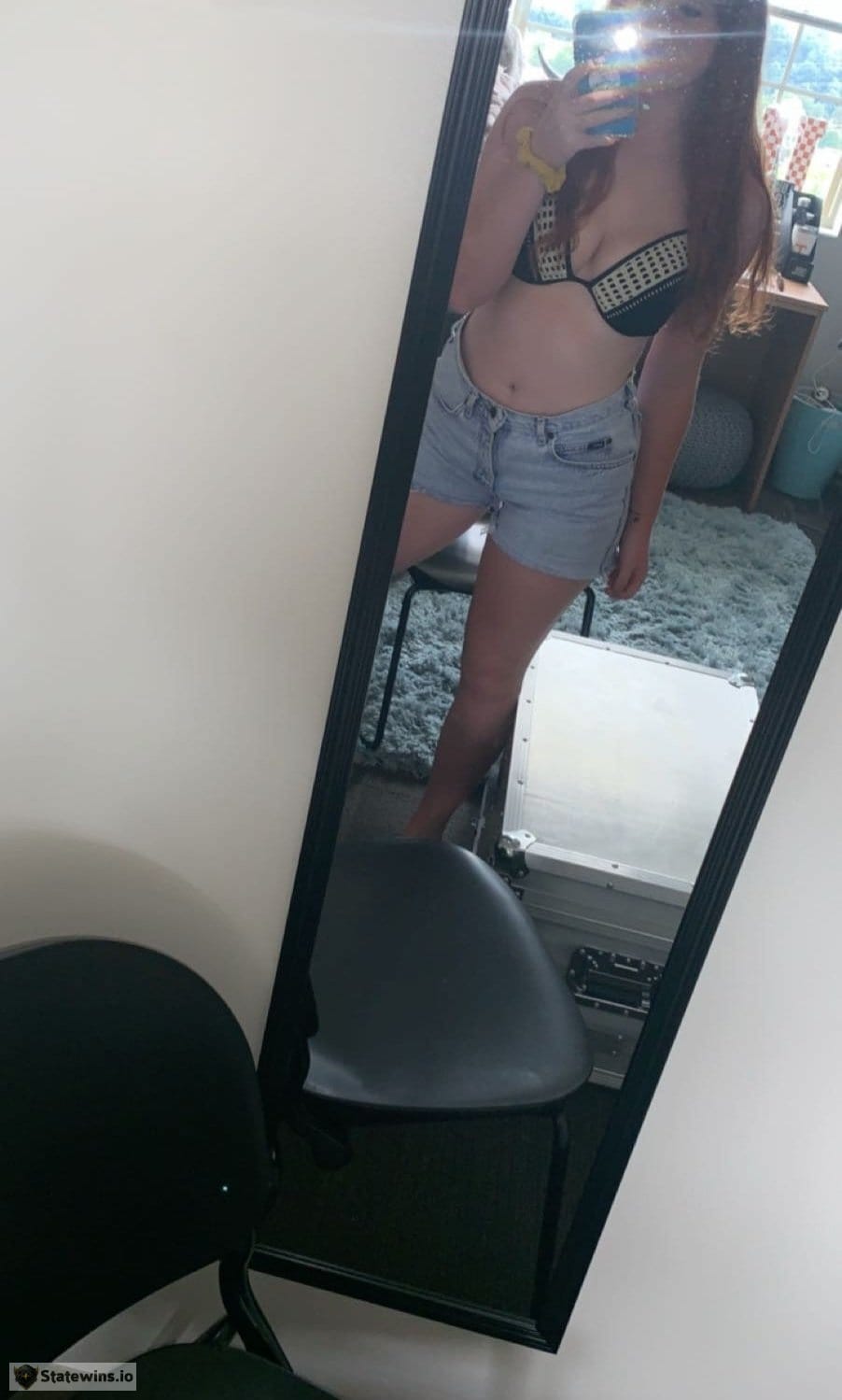 Sexy thic ginger slut from Michigan hugs tits - Photo 18